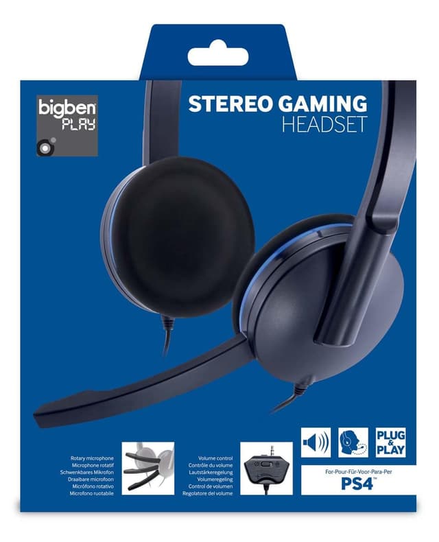 🎮 Angebot: BigBen PS4 - Stereo Gaming-Headset, schwarz / blau
