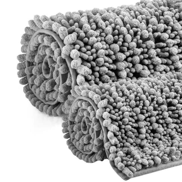 Baamur®️ Hochflor-Badematten Set 2 teilig 🛡️🧺🏠📏💧