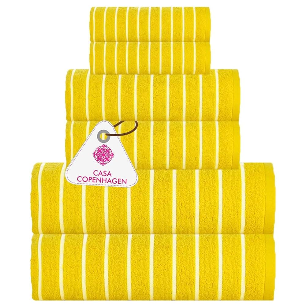 Angebot: Casa Copenhagen Ecstatic 6-teiliges Handtuch-Set 🌼 Gelb