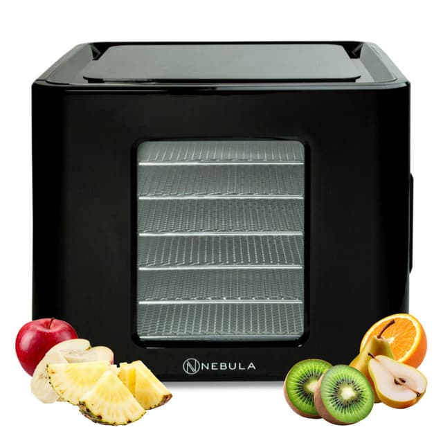 🌟 Angebot: Nebula Lebensmittel Dörrgerät Mit 6 Edelstahlschalen 🌟