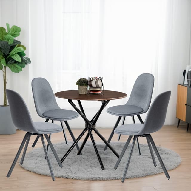 🌟 Möbelangebot: Runder Esstisch mit 4 Stühlen 🪑