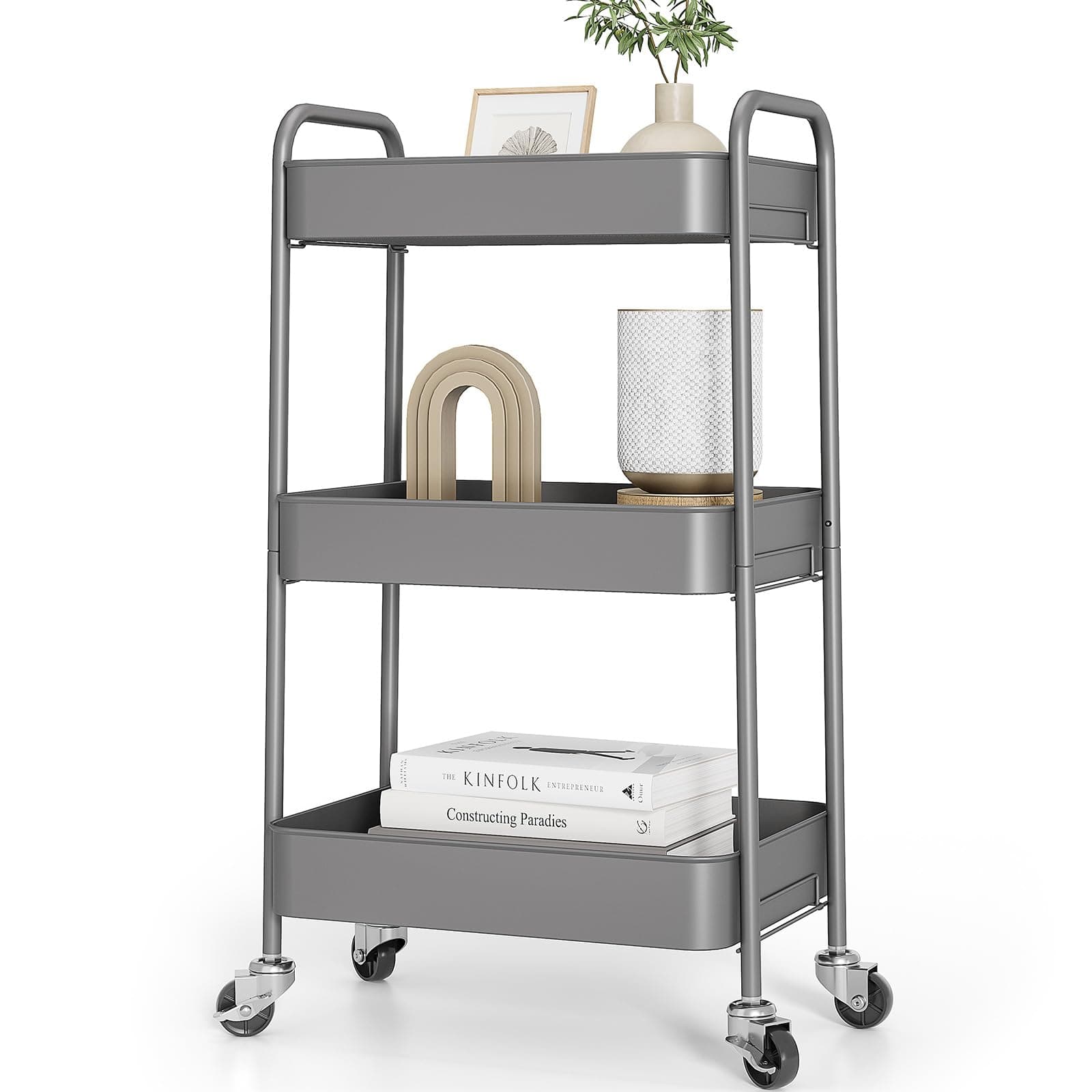 🌟 Deal des Tages: KINGRACK 3-stufiger Metall-Küchenwagen mit Rollen 🌟