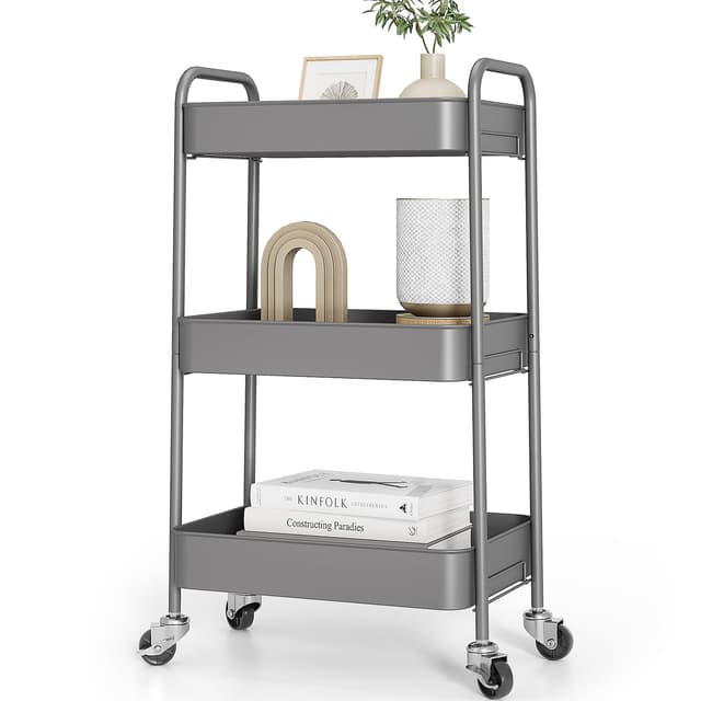 🌟 Deal des Tages: KINGRACK 3-stufiger Metall-Küchenwagen mit Rollen 🌟