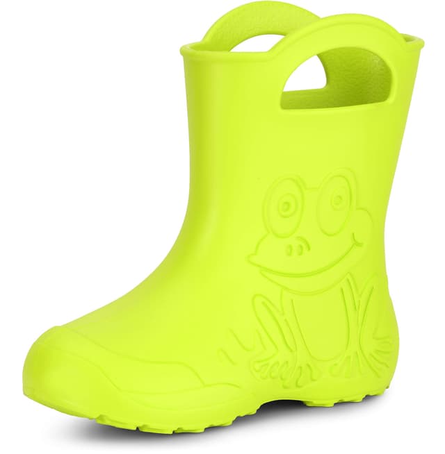 🌈 Ladeheid Eva federleichte Kinder Gummistiefel für Jungen und Mädchen 🌧️ Regenschuhe Bequeme und wasserdichte Regenstiefel Kinder LA-CA-01 24/25 EU Limone