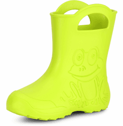 🌈 Ladeheid Eva federleichte Kinder Gummistiefel für Jungen und Mädchen 🌧️ Regenschuhe Bequeme und wasserdichte Regenstiefel Kinder LA-CA-01 24/25 EU Limone Angebot bei HelloDeals