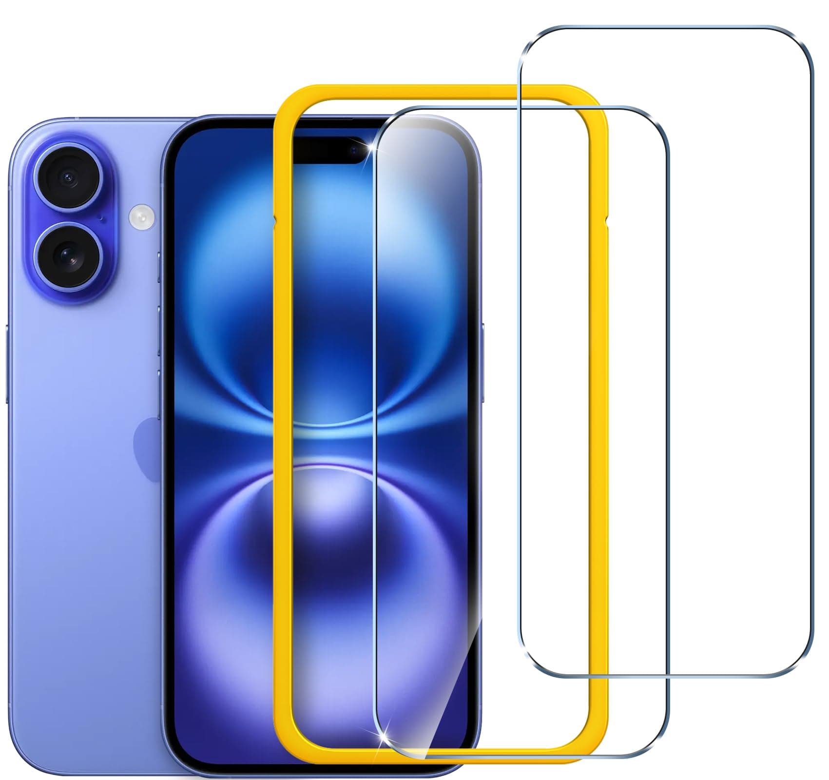 📱🔒 iVoler 2 Stück Schutzfolie für iPhone 16 / iPhone 15 6.1 Zoll - Spezielles Panzer Schutz Glas 🛡️📱