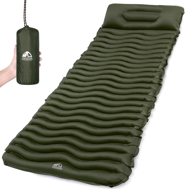 Unigear 500g ultraleichte Isomatte Camping mit Kissen 🏕️