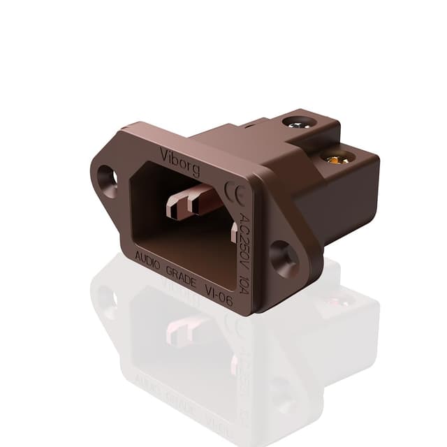 Viborg 1 Stück Kaltgeräte Steckverbinder Stecker 250V 15A IEC Einbaustecker ⚙️