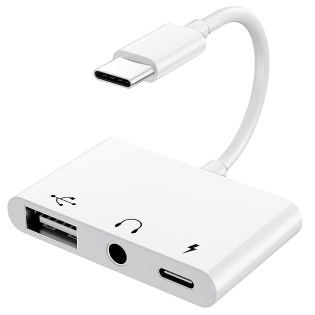 Uniytriox 3 in 1 Adapter USB C auf USB 🎧🔌🔋