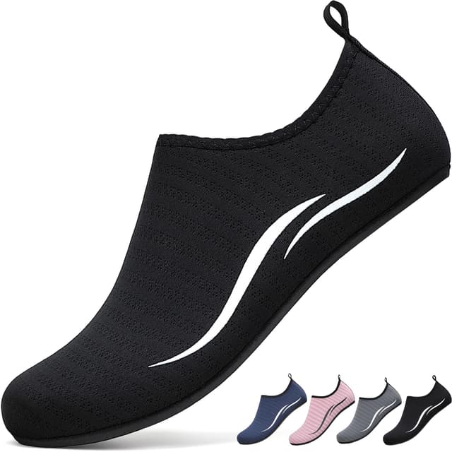 BARFULKER Unisex Badeschuhe 🌊🩴 Wasserschuhe Schnell Trocknend Schwimmschuhe