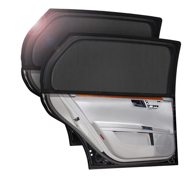 Sonnenschutz Auto Baby, 2 Stück Universal Elastizitä Sonnenblende Auto Netz