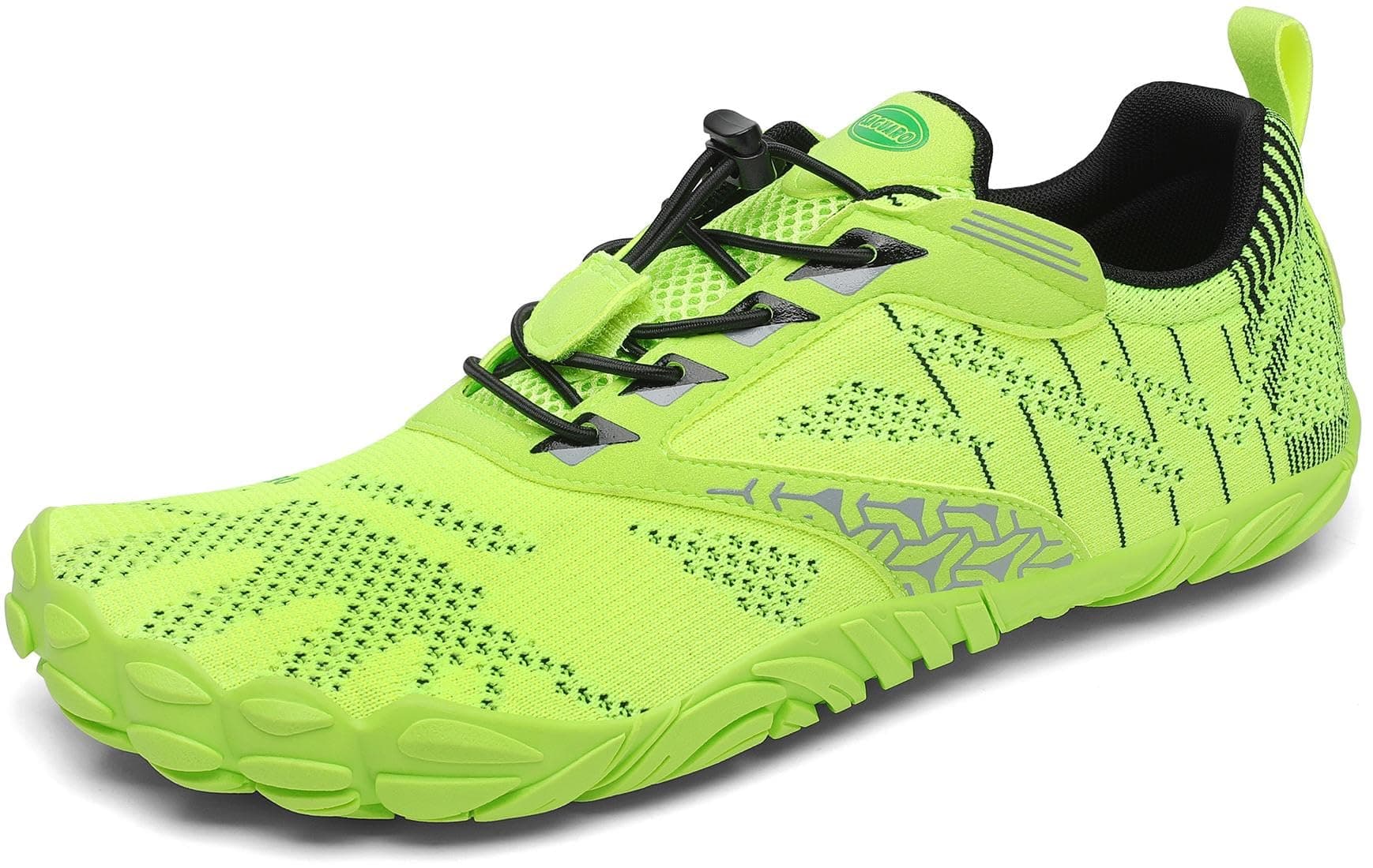 👟🌿 SAGUARO Unisex Minimalistische Barfußschuhe Traillaufschuhe 41 EU Grün Fluoreszierend