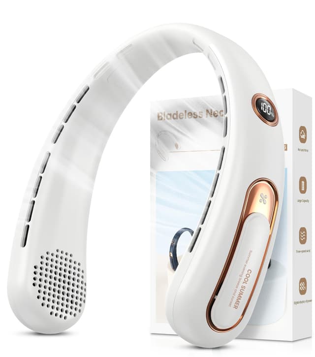 Nackenventilator Bladeless Halsventilator mit LED-Anzeige - Leise und Leistungsstark