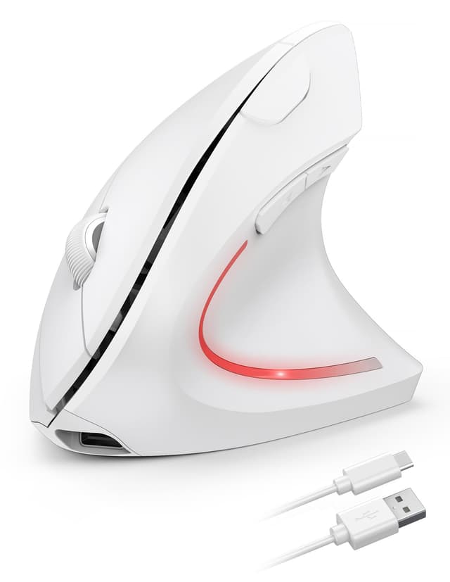 TECKNET Wiederaufladbar Ergonomische Maus Kabellos 🖱️