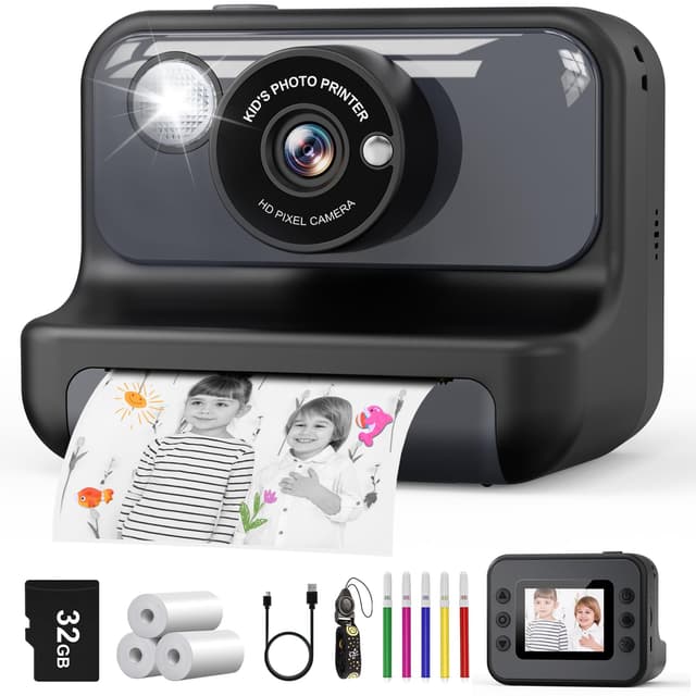 Hangrui Sofortbildkamera Kinder, 2,4 Zoll Bildschirm Kinderkamera 📸🎁