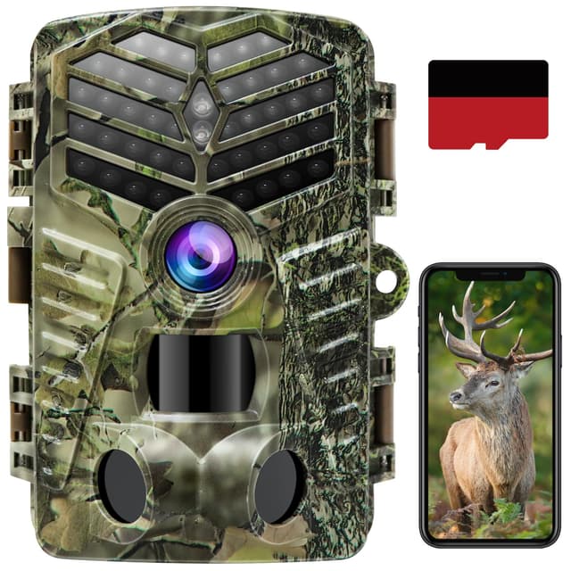 XTU Wildkamera mit Bewegungsmelder Nachtsicht - 2,7K 48MP Wildtierkamera WLAN 📷🌿