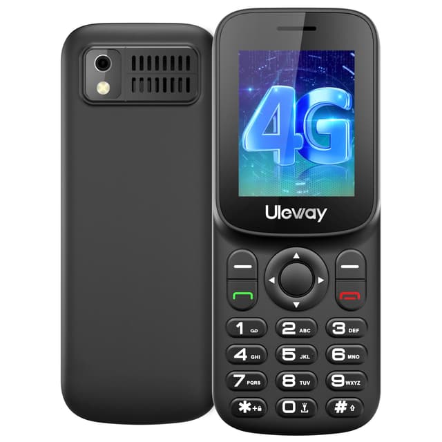 📱 Uleway 4G Seniorenhandy Ohne Vertrag, T185 Mobiltelefon Senioren Handy mit 1.7 Zoll LCD