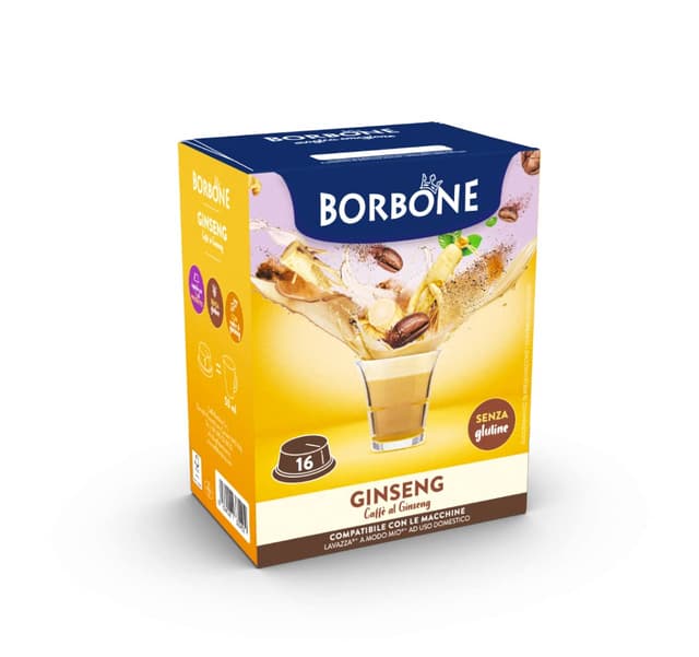 🌟 Angebot: Caffè Borbone Ginseng - Ginseng-Kaffee - 96 Kapseln (6 Packungen mit 16 Stück)