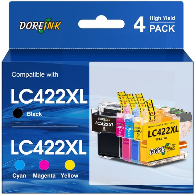 🔥 DOREINK LC422XL Patronen Multipack für Brother Drucker - Wertvolles Set! 🔥