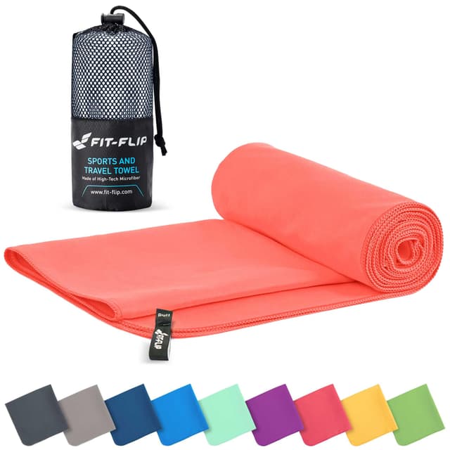 Fit-Flip Mikrofaser Handtuch - Kompakt & Leicht 🏋️‍♂️🧘‍♀️🏖️