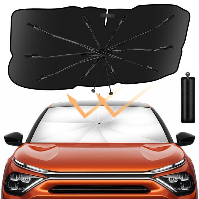 🌞🚗 Sonnenschirm Auto Frontscheibe - Auto Sonnenschutz UV-Schutz & Hitzeblock