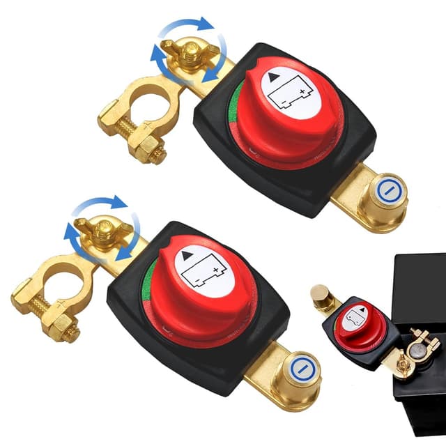 🔋🛳️ Batteriehauptschalter 12V-48V, Trennschalter Wasserdicht 🚗🌊