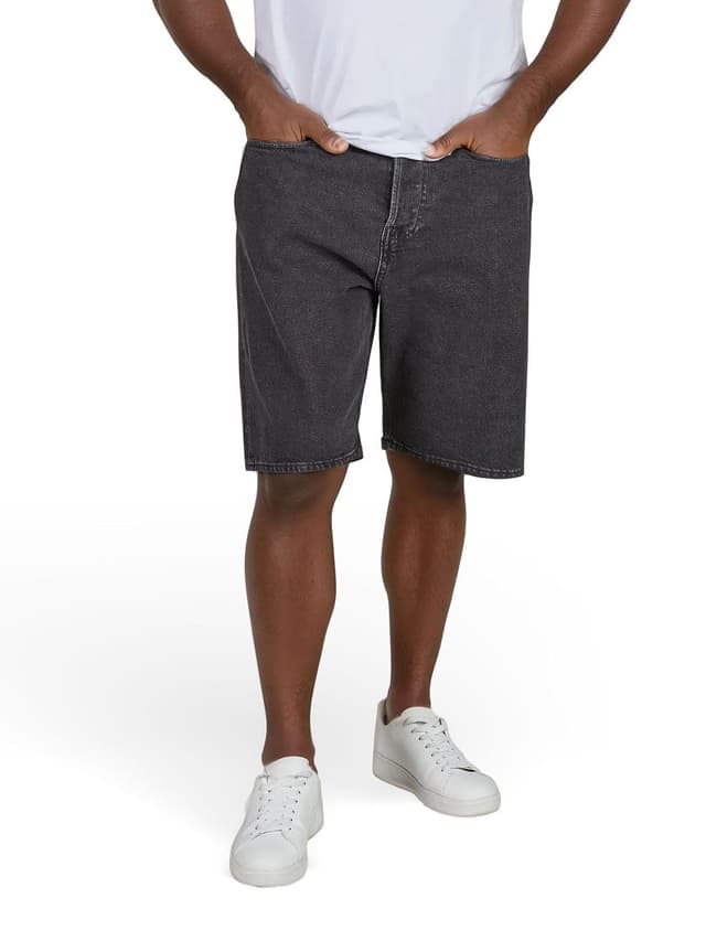 😎 JACK & JONES Herren Kurze Hosen Bermuda Shorts Sommer Denim Einfarbig L Black Denim (12281039) - Sonderangebot!