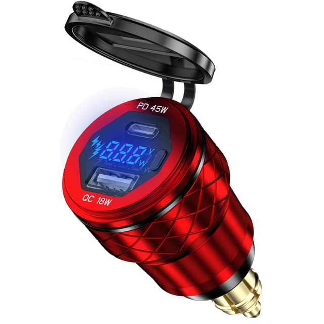 45W PD USB C Zigarettenanzünder Steckdose Adapter für Ducati Motorrad 🏍️