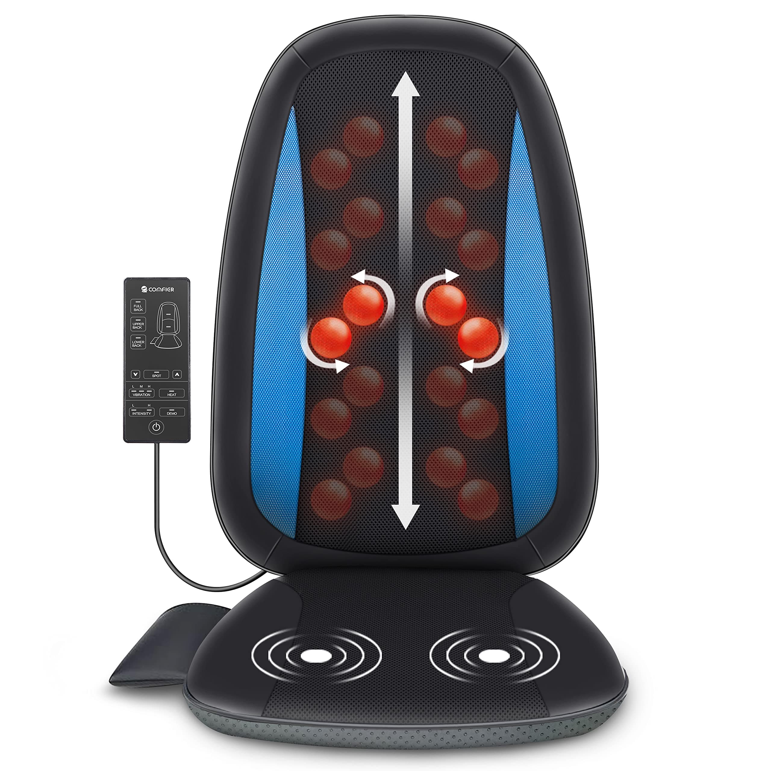 COMFIER Shiatsu Massagesitzauflage mit Wärme 🌟 Entspannung für den gesamten Rücken