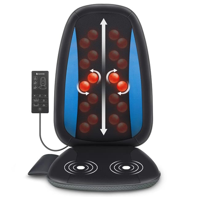 COMFIER Shiatsu Massagesitzauflage mit Wärme 🌟 Entspannung für den gesamten Rücken