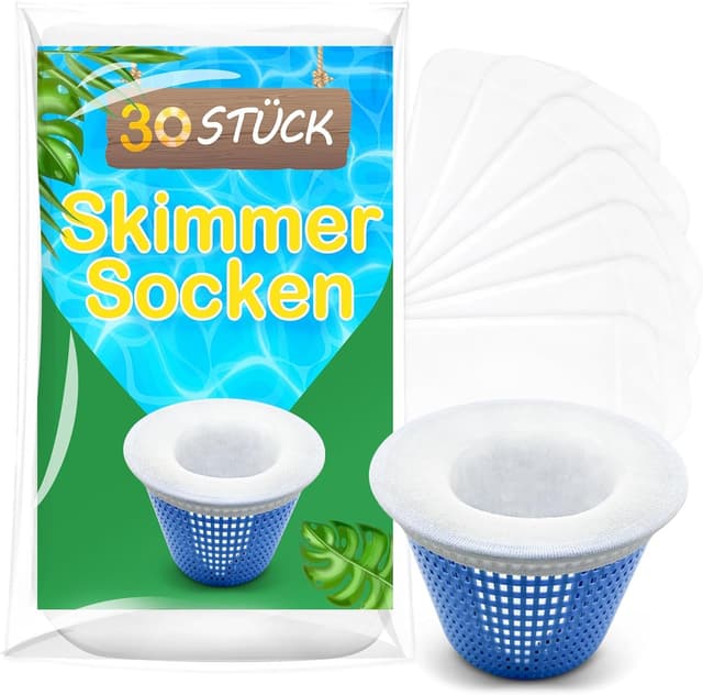 30 Stück Pool Skimmer Socken - Schwimmbad Filter Netz für sauberes Wasser 🏊‍♂️
