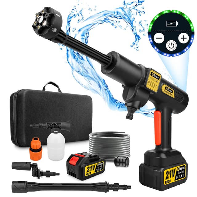 🌟 Super Deal! Gisam Akku Hochdruckreiniger - Max 65 Bar 943 PSI