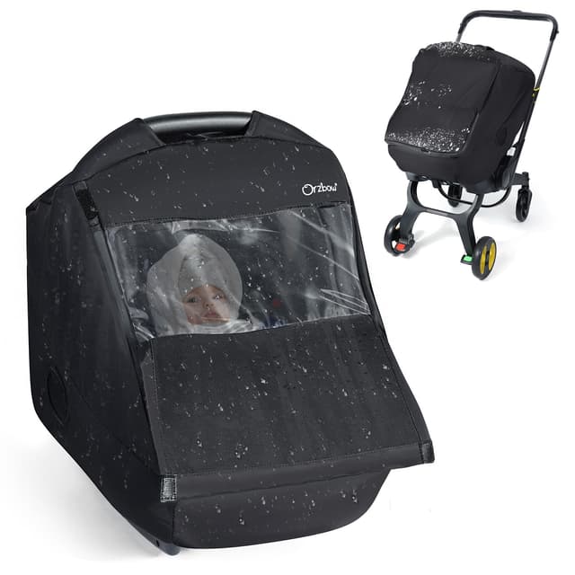 Orzbow Winter Regenschutz Babyschale - Schutz vor Wind, Schnee und Regen! 🌟