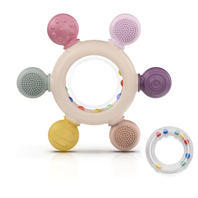 👶🦷 Beißring für Babys aus Silikon - BPA-frei und sicher 🎁