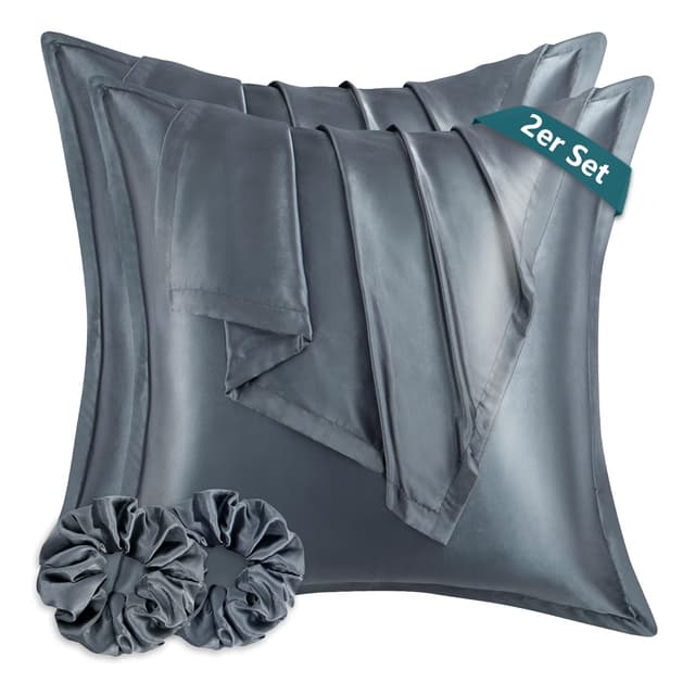 RUIKASI Satin Kissenbezug 80x80 für Haar und Haut 🌙