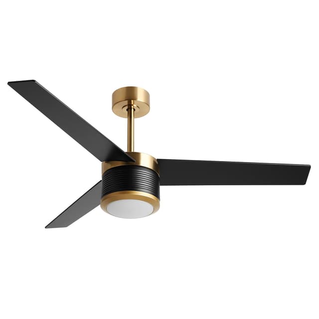 reiga 132cm Schwarz Deckenventilator mit Lichtern und Fernbedienung 🌬️