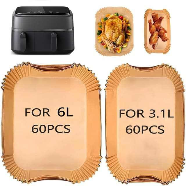 🔥 120Stück Backpapier für Airfryer 🍟
