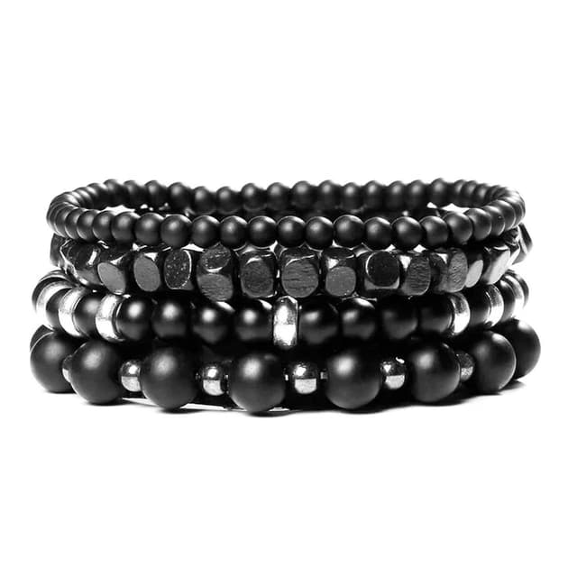 ZENGSING Perlenarmbänder Set Herren 📿 Naturstein Armband Set