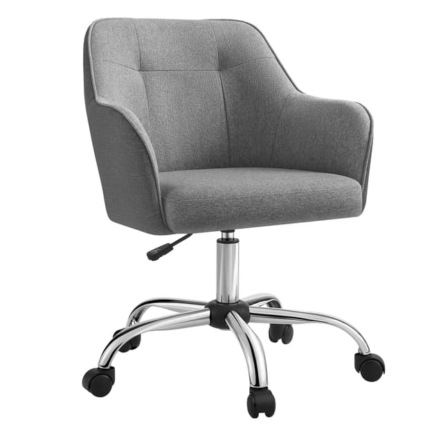 🪑 SONGMICS Homeoffice Stuhl, Drehstuhl, Schreibtischstuhl - Grau OBG019G01 🪑