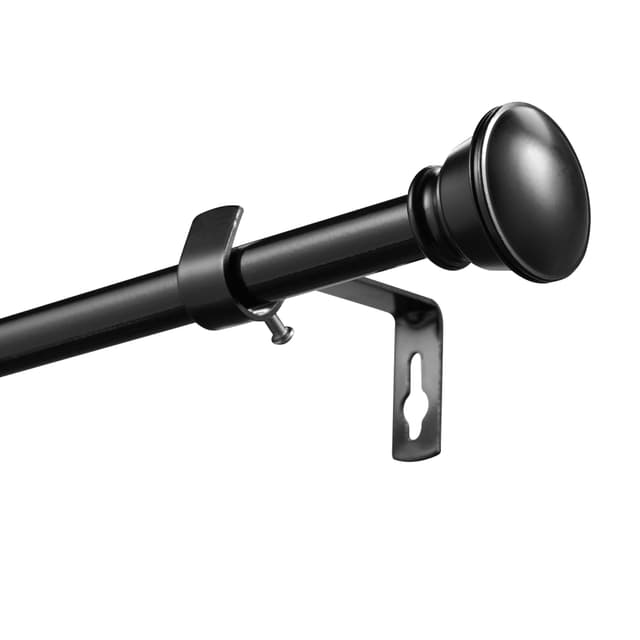 🌟 Angebot! Verstellbare Vorhangstange 67-227cm Schwarz ⭐️