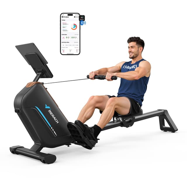 🚣‍♂️ MERACH Rudergerät für Zuhause - 40kg Widerstand, 16 Stufen - Heimfitness R15B2 🏋️‍♂️