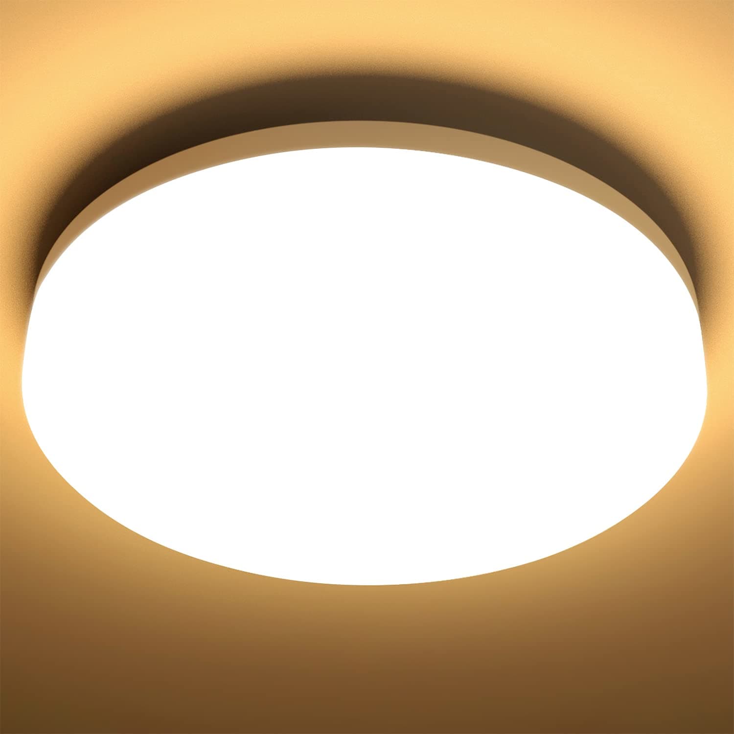 🌟 Super Angebot! Lepro LED Deckenlampe 15W, Wasserfest, Warmweiß Ø22cm - 15W-22cm Warmweiß