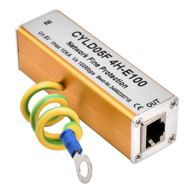 🔥 RJ45 RJ11 Adapter Ethernet Netzwerk Überspannungsschutz ⚡️📞📡