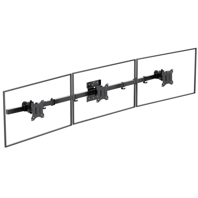 🖥️ WALI Monitor Halterung 3 Monitore für 17 bis 32 Zoll, Schwarz 🖥️