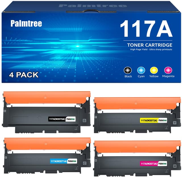 🌴 Palmtree 117A Toner Set für HP Color Laser MFP - Perfekte Druckqualität!