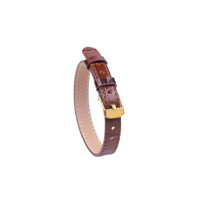 Viwind Echtes Leder Armband für Damen Herren 10mm Business Band verstellbares Armband Breit Braun 🎁