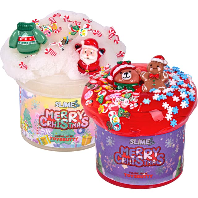 Toysbutty Weihnachts Schleim 2 Pack 🎅🎄 Duftender Cloud Slime für Kinder