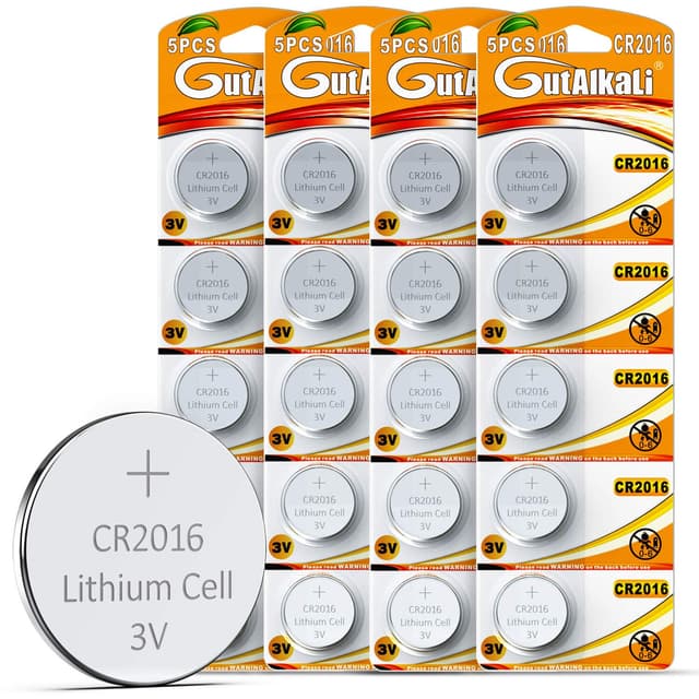🔋🔋 GutAlkaLi 20 Stück CR2016 3V Lithium Knopfzellen Batterien - Angebot!