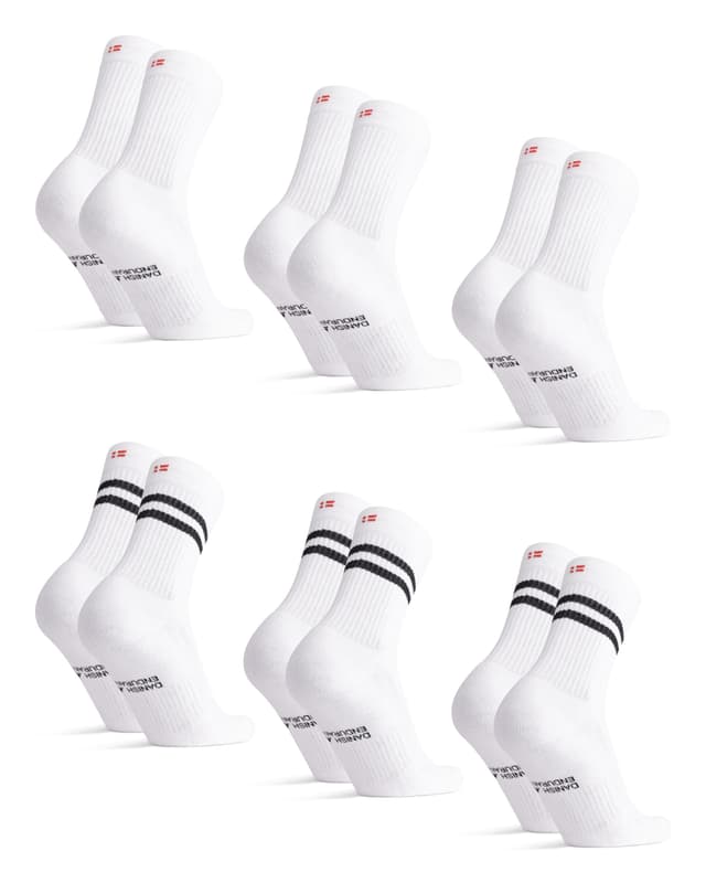 DÄNISCHE AUSDAUER Bio-Baumwolle Tennissocken 🧦🎾