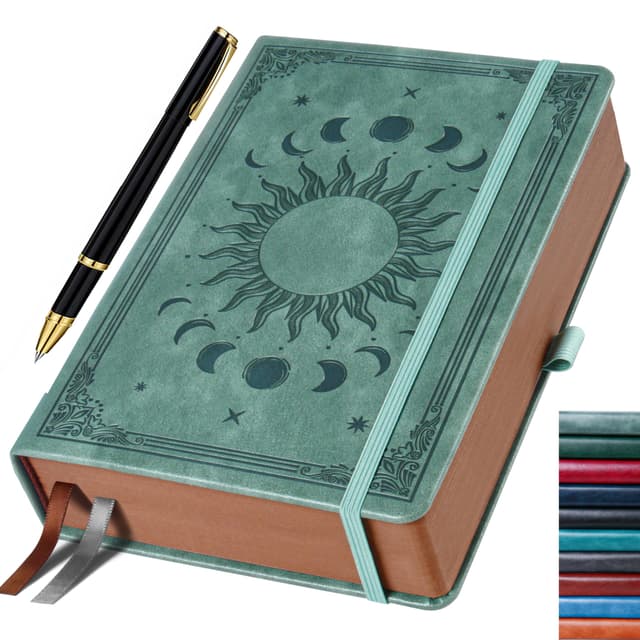 Premium Grau Hardcover Notizbuch (14.5 x 21 cm) mit Stift 📓🖊️